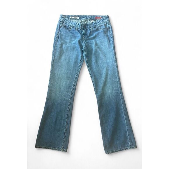 American Eagle X2 Women’s Slim Bootcut Jeans Size 6 Medium Wash Low Rise Stretch - Picture 1 of 7